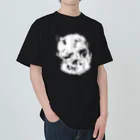 grau und mattのCats And Skulls White ヘビーウェイトTシャツ