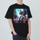 𝔔𝔘𝔒ℜℑ𝔄のCyberpunk giraffe ヘビーウェイトTシャツ