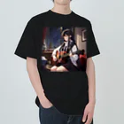 ミネラル太郎のギター少女　リオ Heavyweight T-Shirt