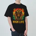 HIGH LIFE designsのHIGH LIFE スカル ツタンカーメン ラスタ Heavyweight T-Shirt