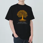 SLOW DoWN333のSLOWDoWN yellow tree wear  Heavyweight T-Shirt