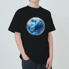 Ryoukaの地球_ガラス玉 ヘビーウェイトTシャツ