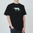 animal factoryのヒョウ ペイズリー柄 黒Tシャツ Heavyweight T-Shirt