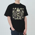 Prosperous Peony 6のバンド風Tシャツ　髑髏 Heavyweight T-Shirt