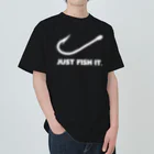 gemgemshopのJUST FISH IT (白) ヘビーウェイトTシャツ