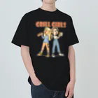 nidan-illustrationの"grill girls" ヘビーウェイトTシャツ