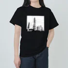 ダムダムの送電鉄塔群 Heavyweight T-Shirt