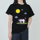 SimbaStudio ShopのTalking to the moon ヘビーウェイトTシャツ
