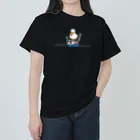 悪者のウミネコ　夏 Heavyweight T-Shirt