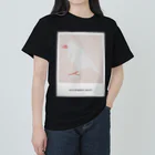 文鳥の背中のJAVA SPARROW (WHITE) ヘビーウェイトTシャツ