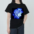 Anna’s galleryのBLUE Rose Heavyweight T-Shirt