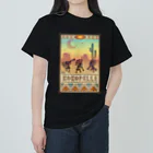 アトリエ彩楽（しゃらく）雑貨店の踊るココペリ ヘビーウェイトTシャツ