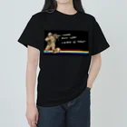 shiba X shibaのAnti war柴犬 ヘビーウェイトTシャツ