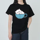 ふわにゃんshopのすやすや(ブラック) ヘビーウェイトTシャツ