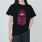 うぉーるのとこのREAL EYES REALIZE REAL LIES (PINK ver.) Heavyweight T-Shirt