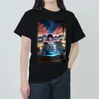 未来アニメスタジオのAIキャラクター18 ヘビーウェイトTシャツ