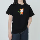 satoayaのアニマルカフェのフルーツアニマル　サクランボネズミ ヘビーウェイトTシャツ