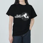 Mappila SHOPのフラットアースMAP 白01 ヘビーウェイトTシャツ
