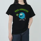 YOKAI BROSのVHS MONSTER クラックロゴ（ライトグリーン版） ヘビーウェイトTシャツ