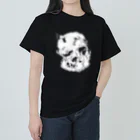 grau und mattのCats And Skulls White ヘビーウェイトTシャツ