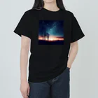 終わらない夢🌈の幻想的な夜空🌌 Heavyweight T-Shirt