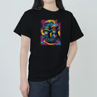 elelelのMusic cat Heavyweight T-Shirt