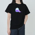 satoayaのアニマルカフェのキャンディードラゴン　紫 ヘビーウェイトTシャツ