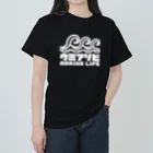 QUQU_WORKSのウミアソビ マリンライフ 海遊び サーフ ホワイト Heavyweight T-Shirt