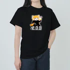 loveclonesのレッサーパンダ 0625 ZOOロゴ りんご大好き柄 ヘビーウェイトTシャツ