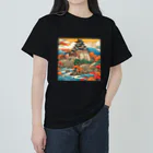 日本の風景 COOL JAPANの日本の風景、お城　Japanese castle Heavyweight T-Shirt