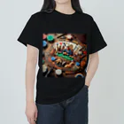 ぴーすけ🃏【ポーカーグッズ】のクラシックデザインポーカー ヘビーウェイトTシャツ