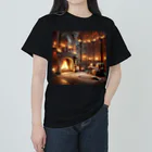 kaitaku1215の幻想部屋　暖炉 Heavyweight T-Shirt