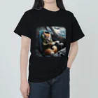 ニャーちゃんショップの眠りネコ ヘビーウェイトTシャツ