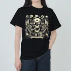 Prosperous Peony 6のバンド風Tシャツ　髑髏 Heavyweight T-Shirt