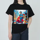 kok&foreverのスクーター配達員のイラスト Heavyweight T-Shirt