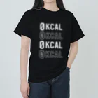 0kcal storeの0kcal×4 - white ヘビーウェイトTシャツ