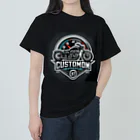 the blue seasonのカスタムバイクとメーターの融合：パフォーマンスを象徴するワイルドロゴ Heavyweight T-Shirt