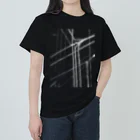 福 紀心 の 作品グッズの電線1　白 ヘビーウェイトTシャツ