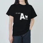 onehappinessのMY LOVE AKITA（秋田犬）　ホワイト ヘビーウェイトTシャツ