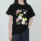 Lily bird（リリーバード）のほわほわメジロ梅 Heavyweight T-Shirt