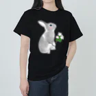 Mock’n Rollのうさぎのモックその3 純白の花を君に Heavyweight T-Shirt