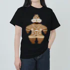 PALA's SHOP　cool、シュール、古風、和風、の縄文　遮光器土偶  イラスト Heavyweight T-Shirt