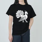 MANOSKEのFANTASMA BIRD (WHITE) ヘビーウェイトTシャツ