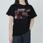 シロクロカラスの絵画 ヘビーウェイトTシャツ