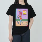 ピンクスキーのお店の路上のショーガール Heavyweight T-Shirt