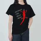 LalaHangeulのJAPANESE FIRE BELLY NEWT (アカハライモリ)　 Heavyweight T-Shirt