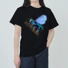 LalaHangeulのBLUE BEE(瑠璃紋花蜂) ヘビーウェイトTシャツ