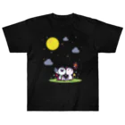 SimbaStudio ShopのTalking to the moon ヘビーウェイトTシャツ