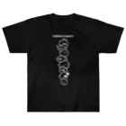 Illustrator JAIBON アパレルグッズのうさぎゃんブラック積み上げデザイン ヘビーウェイトTシャツ