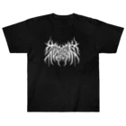 忍太郎の四字熟語 - 花鳥風月 Death Metal Logo デスロゴ  ヘビーウェイトTシャツ